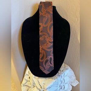 Würkin Stiffs Mens Paisley Silk Skinny Tie